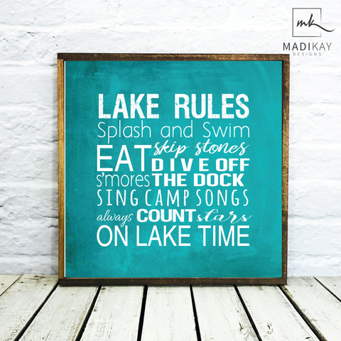 Lake Rules Splish Splash