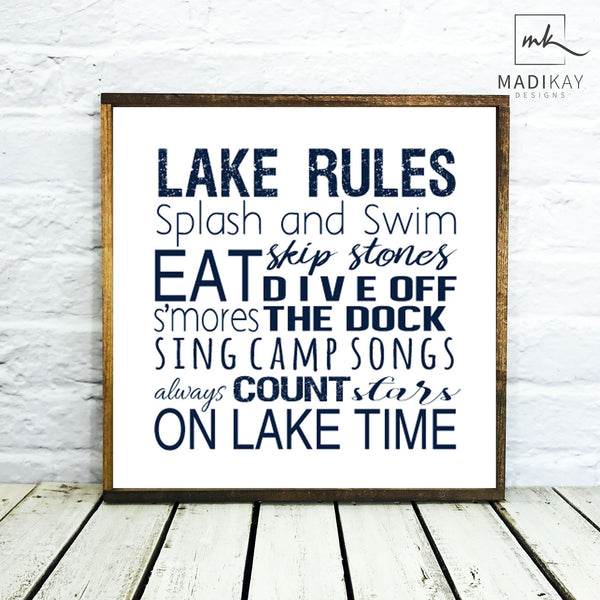 Lake Rules Splish Splash